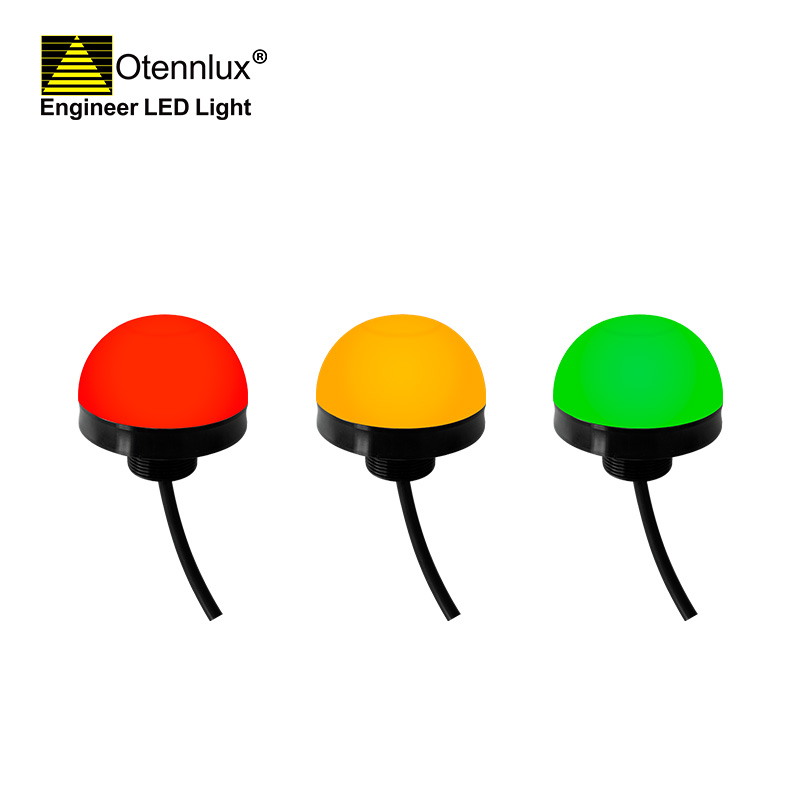 Otennlux O70 24v 70mm 3 cores sinal led luz de aquecimento